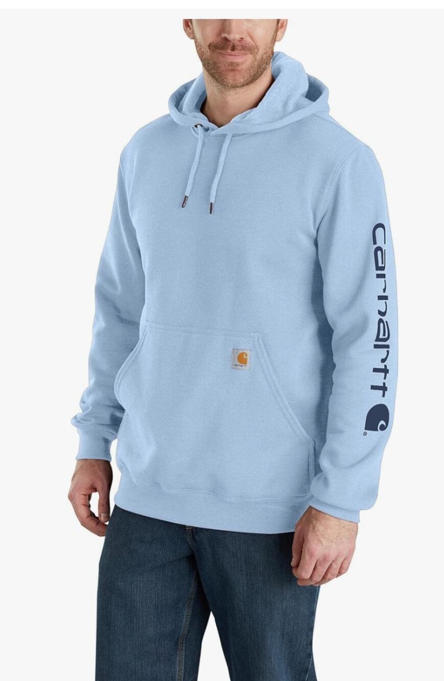 Carhartt Men's Iconic K288 Logo Sweatshirt , Moonstone, XX-Large hoodie